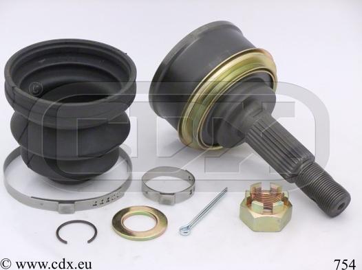 CDX 754 - Шарнирный комплект, ШРУС, приводной вал autospares.lv