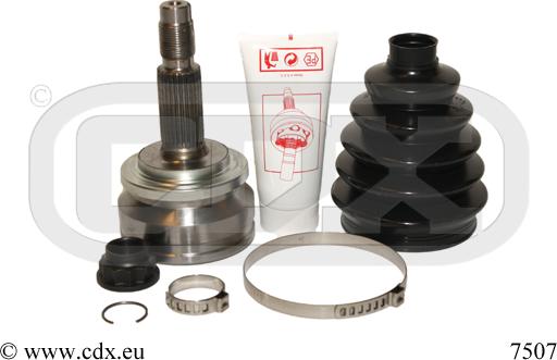 CDX 7507 - Шарнирный комплект, ШРУС, приводной вал autospares.lv