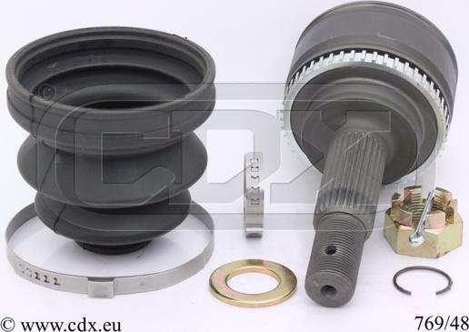 CDX 769/48 - Шарнирный комплект, ШРУС, приводной вал autospares.lv