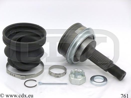 CDX 761 - Шарнирный комплект, ШРУС, приводной вал autospares.lv