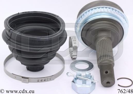 CDX 762/48 - Шарнирный комплект, ШРУС, приводной вал autospares.lv