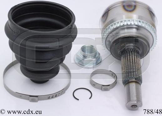 CDX 788/48 - Шарнирный комплект, ШРУС, приводной вал autospares.lv