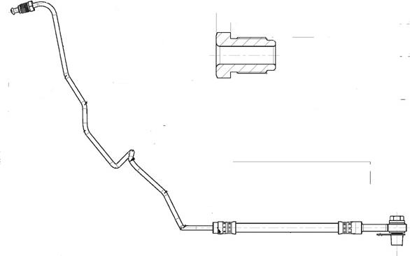 CEF 514512 - Тормозной шланг autospares.lv