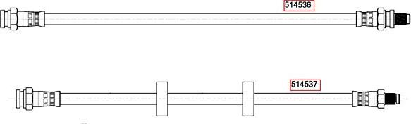 CEF 514538 - Тормозной шланг autospares.lv