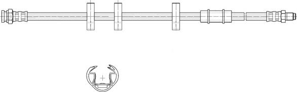 CEF 516993 - Тормозной шланг autospares.lv