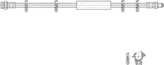 CEF 516965 - Тормозной шланг autospares.lv