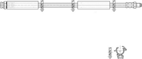 CEF 516960 - Тормозной шланг autospares.lv