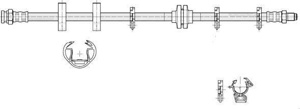 CEF 516984 - Тормозной шланг autospares.lv