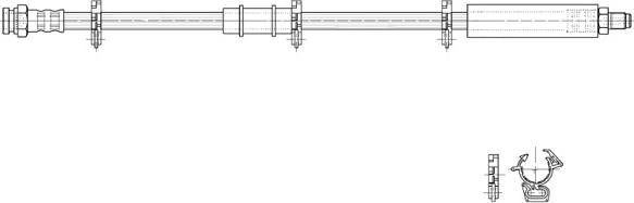 CEF 516975 - Тормозной шланг autospares.lv