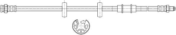 CEF 516972 - Тормозной шланг autospares.lv