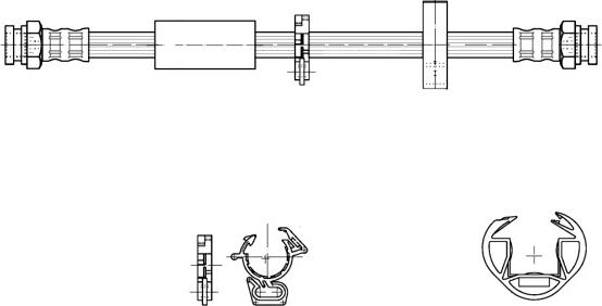 CEF 516877 - Тормозной шланг autospares.lv