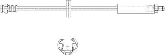 CEF 510570 - Тормозной шланг autospares.lv