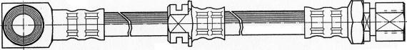 CEF 510736 - Тормозной шланг autospares.lv