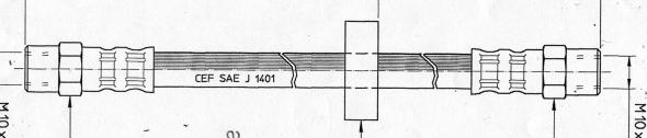 CEF 510774 - Тормозной шланг autospares.lv