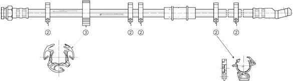 CEF 511408 - Тормозной шланг autospares.lv