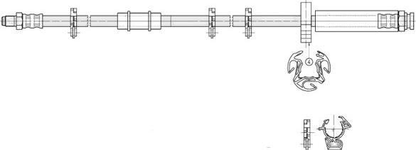 CEF 511407 - Тормозной шланг autospares.lv