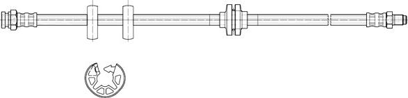 CEF 511591 - Тормозной шланг autospares.lv