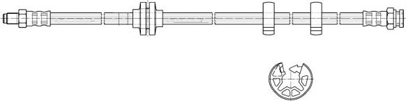 CEF 511665 - Тормозной шланг autospares.lv