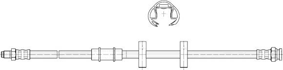 CEF 511394 - Тормозной шланг autospares.lv