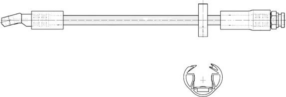 CEF 511342 - Тормозной шланг autospares.lv