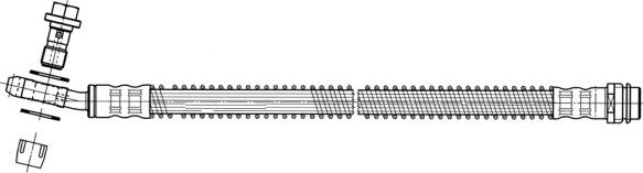 CEF 512444 - Тормозной шланг autospares.lv