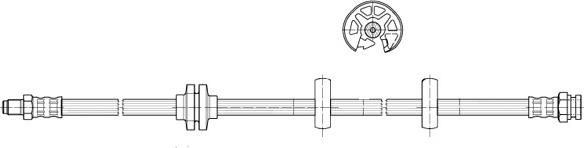 CEF 512447 - Тормозной шланг autospares.lv