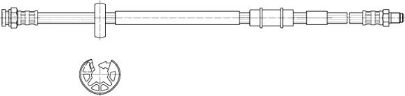 CEF 512432 - Тормозной шланг autospares.lv