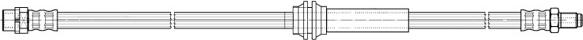 CEF 512592 - Тормозной шланг autospares.lv