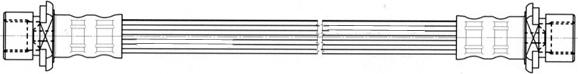 CEF 512525 - Тормозной шланг autospares.lv