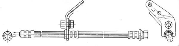 CEF 512573 - Тормозной шланг autospares.lv