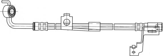 CEF 512136 - Тормозной шланг autospares.lv