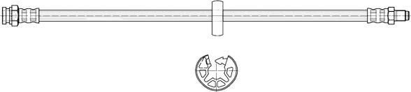 CEF 512352 - Тормозной шланг autospares.lv