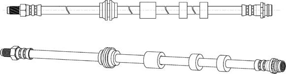 CEF 512750 - Тормозной шланг autospares.lv