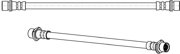 CEF 512729 - Тормозной шланг autospares.lv