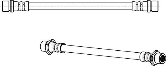 CEF 512728 - Тормозной шланг autospares.lv