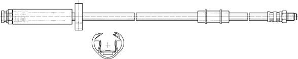 CEF 517055 - Тормозной шланг autospares.lv