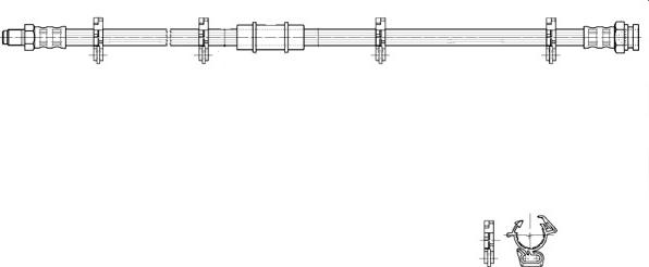 CEF 517066 - Тормозной шланг autospares.lv