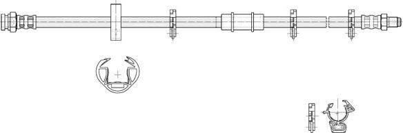 CEF 517060 - Тормозной шланг autospares.lv