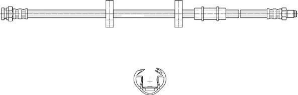 CEF 517061 - Тормозной шланг autospares.lv