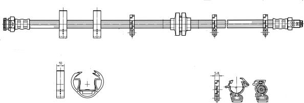 CEF 517067 - Тормозной шланг autospares.lv