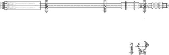 CEF 517071 - Тормозной шланг autospares.lv