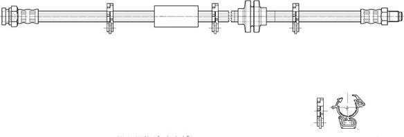 CEF 517072 - Тормозной шланг autospares.lv