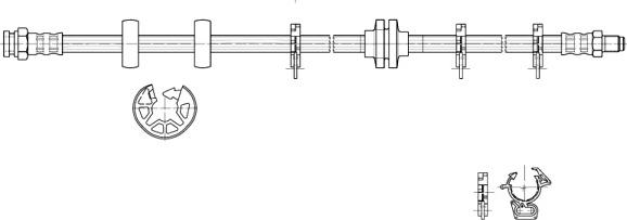 CEF 517136 - Тормозной шланг autospares.lv