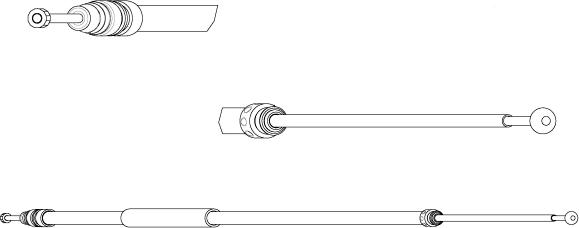 CEF BW02144 - Тросик, cтояночный тормоз autospares.lv