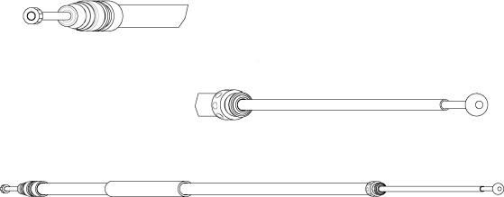 CEF BW02143 - Тросик, cтояночный тормоз autospares.lv