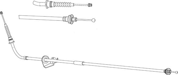 CEF BW02134 - Тросик, cтояночный тормоз autospares.lv