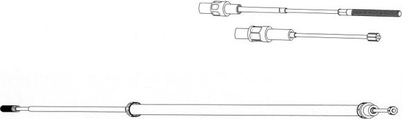 CEF BW02127 - Тросик, cтояночный тормоз autospares.lv