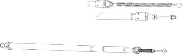 CEF CT02151 - Тросик, cтояночный тормоз autospares.lv