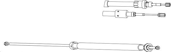 CEF CT02169 - Тросик, cтояночный тормоз autospares.lv