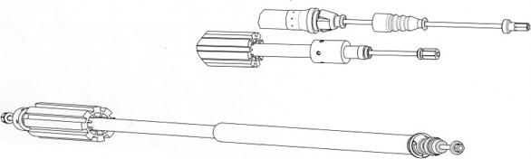 CEF CT02182 - Тросик, cтояночный тормоз autospares.lv